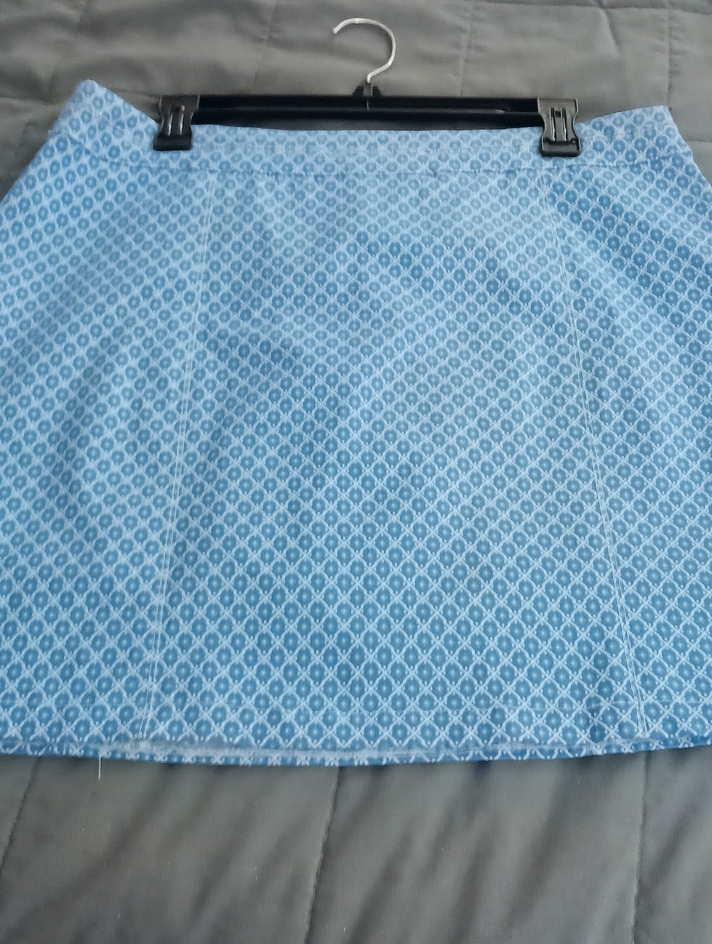 Kim Rogers Blue Diamond-Repeat Pencil Skirt